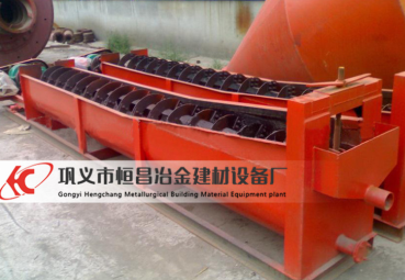螺旋洗礦機的設(shè)計工藝加入了沉淀池
